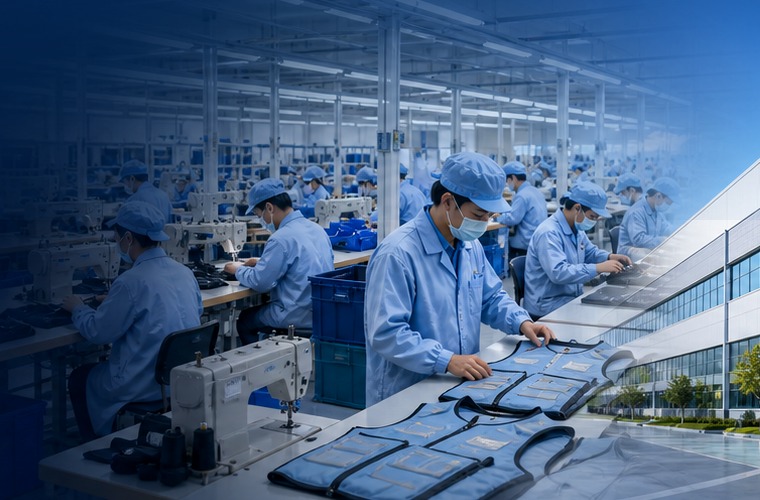 Advanced production lines for thermal wearables