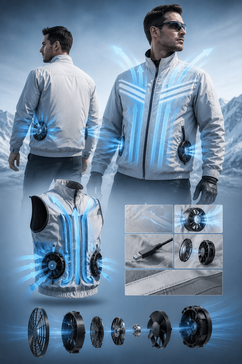cooling fan vest technology